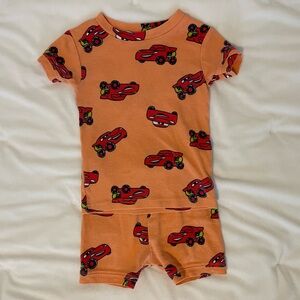 Baby Gap Disney Cars Lightning McQueen shorts set pajamas